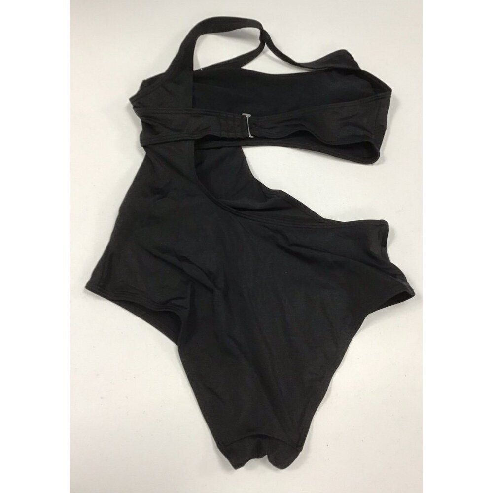 Adore Me One Piece Swimsuit Alaine Contour Black Large Bathing Suit Open 🩶 - Picture 2 of 3